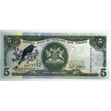 TRINIDAD AND TOBAGO 2006 . FIVE 5 DOLLARS BANKNOTE